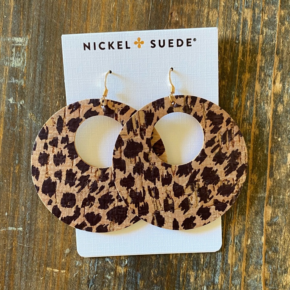 Nickel & Suede Leather earrings